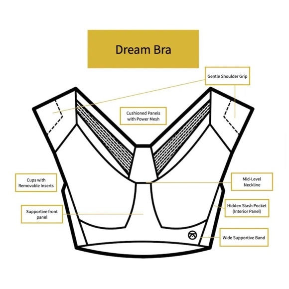 Kinflyte dream bra in lilac grey - size large - Picture 4 of 10